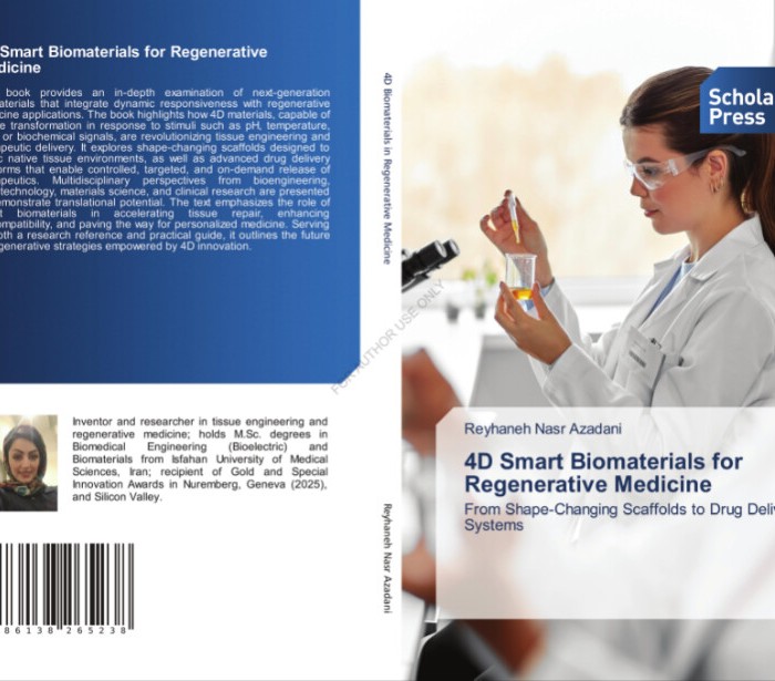 تخفیف خرید کتاب با کد ملی 9 کتاب 4D Smart Biomaterials for Regenerative Medicine From Shape-Changing Scaffolds to Drug Delivery Systems