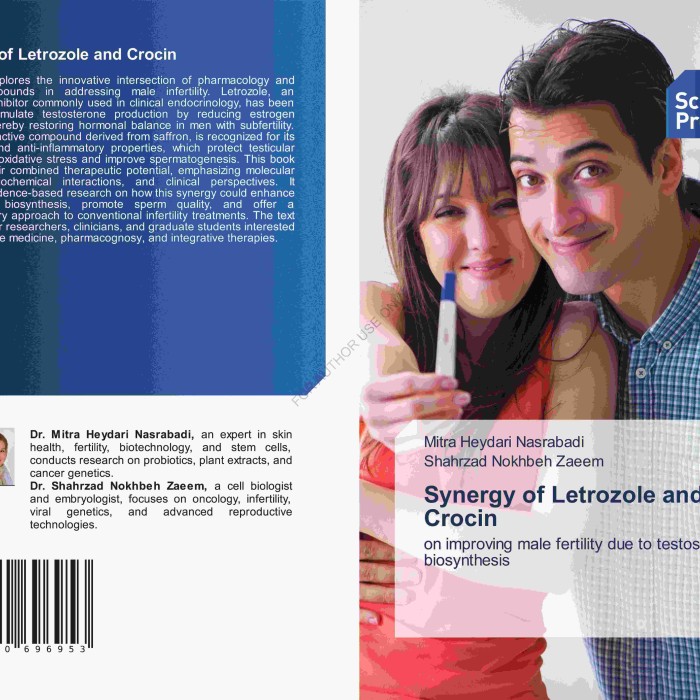 بهترین سایت خرید کتاب کمک درسی 14 کتاب Synergy of Letrozole and Crocin on improving male fertility due to testosterone biosynthesis