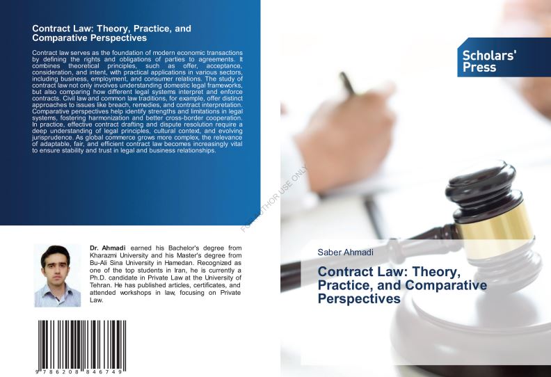 کتاب Contract Law: Theory, Practice, and Comparative Perspectives