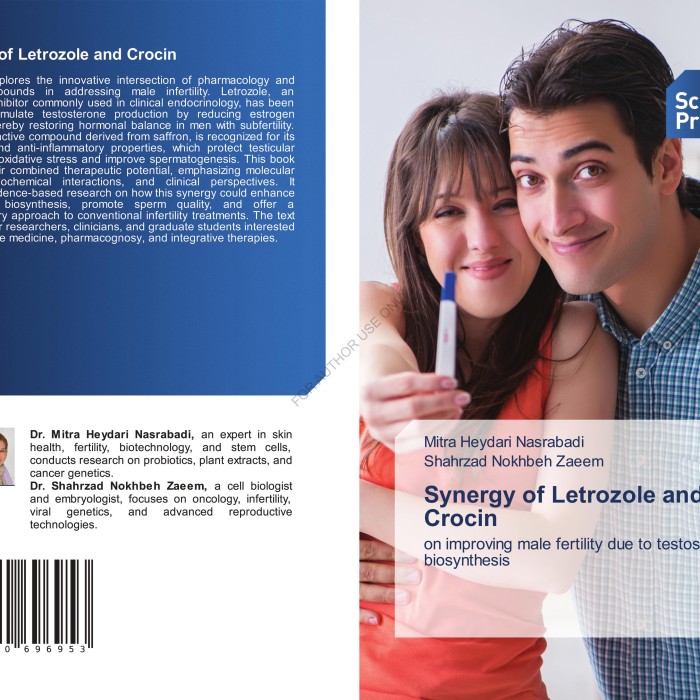 کتاب Synergy of Letrozole and Crocin on improving male fertility due to testosterone biosynthesis