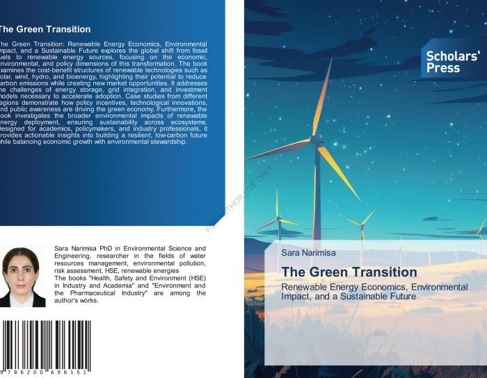 کتاب The Green Transition Renewable Energy Economics, Environmental Impact, and a Sustainable Future