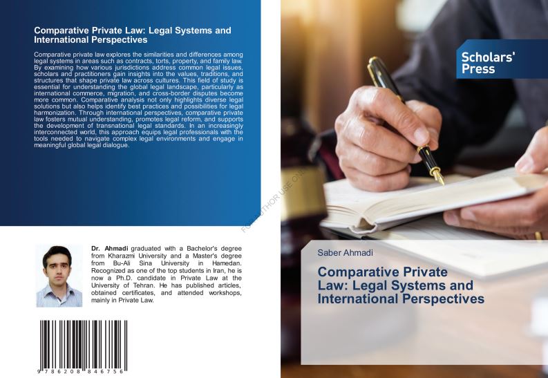 کتاب Comparative Private Law: Legal Systems and International Perspectives