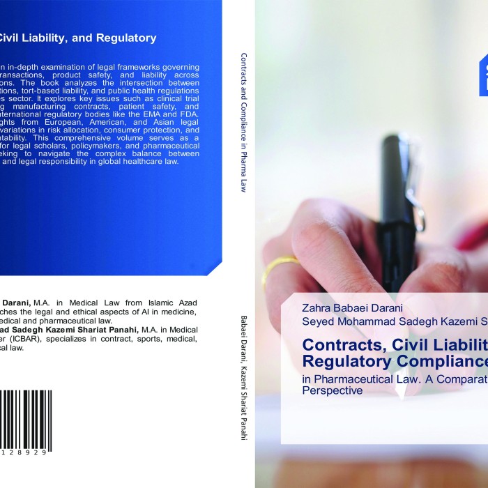 کتاب Contracts, Civil Liability, and Regulatory Compliance in Pharmaceutical Law: A Comparative Perspective